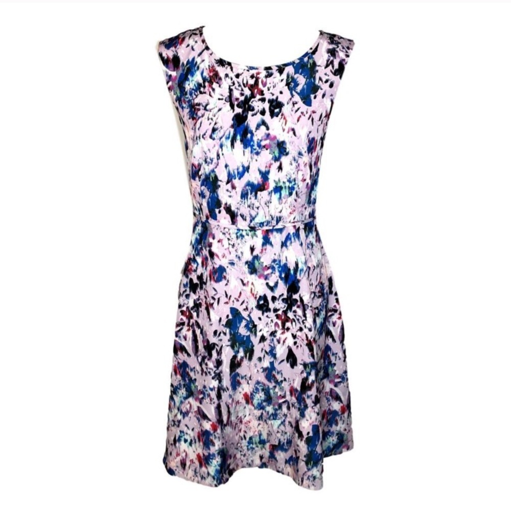 Colorful Geometric Abstract Spring Summer Dress